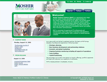 Tablet Screenshot of moshir.com